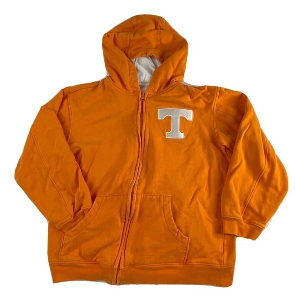 Tennessee Volunteers Hoodie Boys‎ 14/16 Orange Full Zip Kids Athletes Jacket SEC - Picture 1 of 11